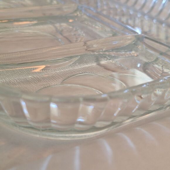 Vintage Indiana Glass Vintage Crystal Happenings 5-Part Relish Tray 60s No. 3678 - Picture 12 of 16
